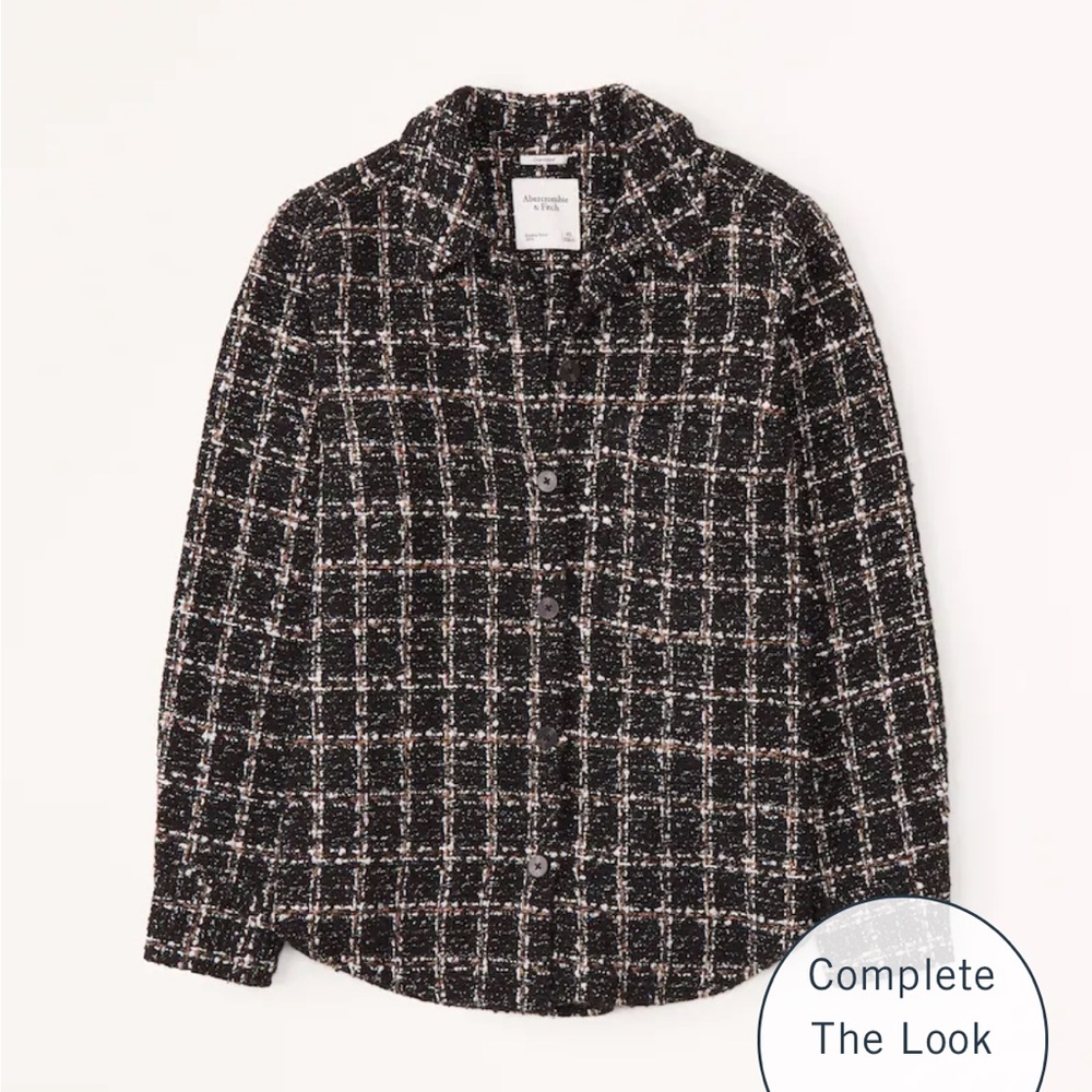 Abercrombie oversized tweed jacket. Size XS